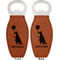 Animal Friend Birthday Leather Bar Bottle Opener - Front and Back