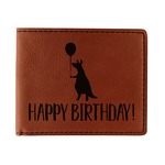 Animal Friend Birthday Leatherette Bifold Wallet - Single Sided (Personalized)