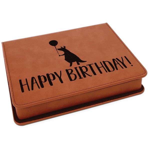 Custom Animal Friend Birthday Leatherette 4-Piece Wine Tool Set (Personalized)