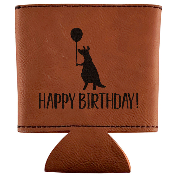 Custom Animal Friend Birthday Leatherette Can Sleeve (Personalized)