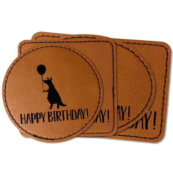Custom Animal Friend Birthday Faux Leather Iron On Patch (Personalized)