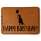 Animal Friend Birthday Leatherette Patches - Rectangle