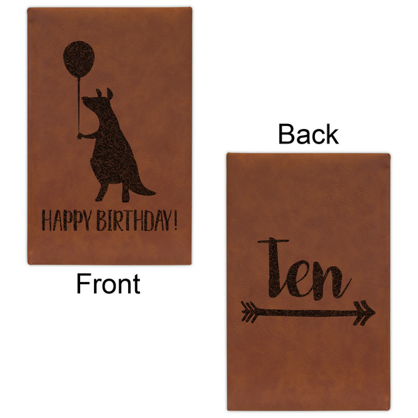 Animal Friend Birthday Leatherette Sketchbooks - Small - Double Sided - Front & Back View