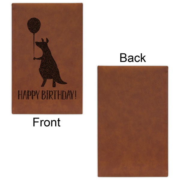 Animal Friend Birthday Leatherette Sketchbooks - Small - Single Sided - Front & Back View