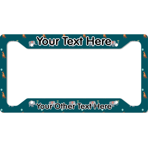 Custom Animal Friend Birthday License Plate Frame - Style A (Personalized)