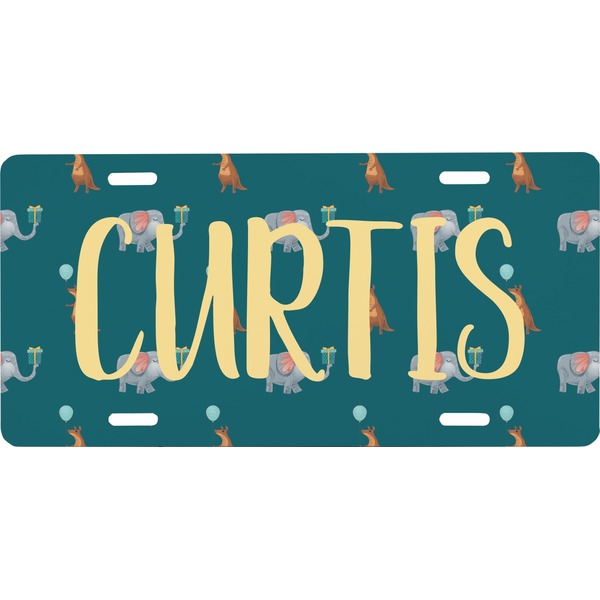 Custom Animal Friend Birthday Front License Plate (Personalized)