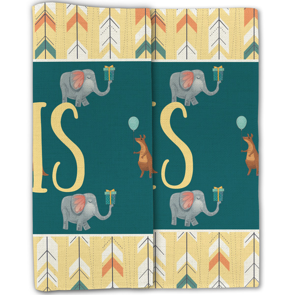 Animal Friend Birthday Linen Placemat - Folded Half (double sided)