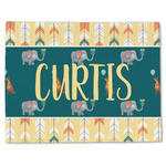 Animal Friend Birthday Single-Sided Linen Placemat - Single w/ Name or Text