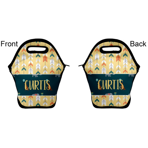 Animal Friend Birthday Lunch Bag - Front and Back