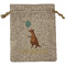 Animal Friend Birthday Burlap Gift Bag (Personalized)