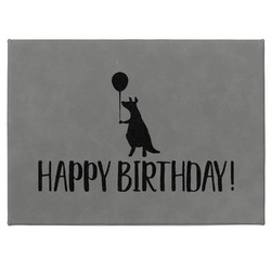 Animal Friend Birthday Medium Gift Box w/ Engraved Leather Lid (Personalized)