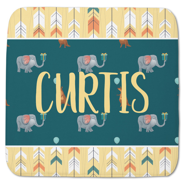 Custom Animal Friend Birthday Memory Foam Bath Mat - 48"x48" (Personalized)