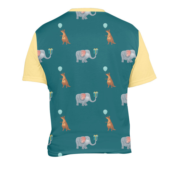 Animal Friend Birthday Men's Crew Neck T Shirt Medium - Back