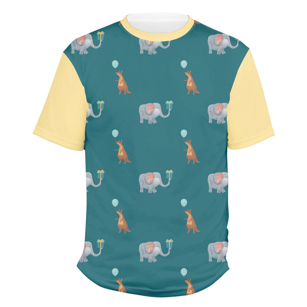 Custom Animal Friend Birthday Men's Crew T-Shirt - 2X Large