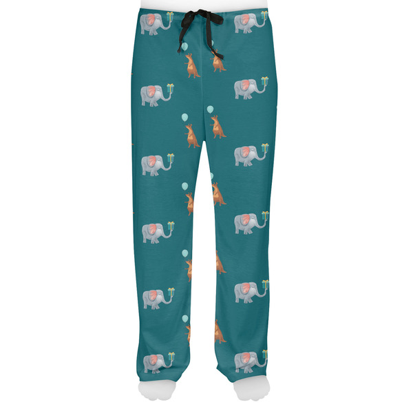 Animal Friend Birthday Men's Pjs Front - on model