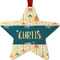 Animal Friend Birthday Metal Star Ornament - Double Sided w/ Name or Text