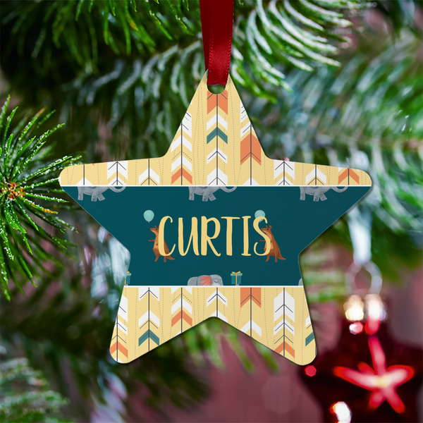 Animal Friend Birthday Metal Star Ornament - Lifestyle