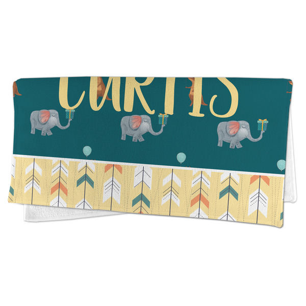 Animal Friend Birthday Microfiber Dish Rag - FOLDED (half)