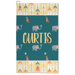 Animal Friend Birthday Microfiber Golf Towel - Large (Personalized)