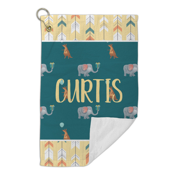 Animal Friend Birthday Microfiber Golf Towels Small - FRONT FOLDED