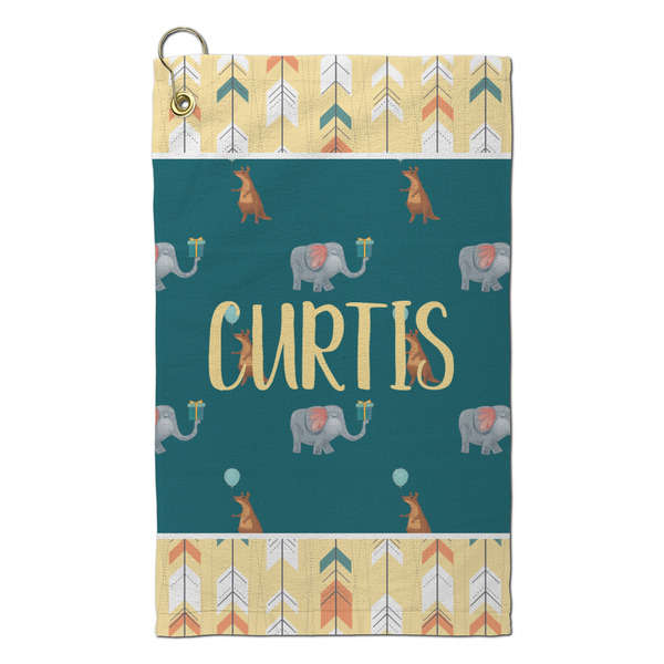 Custom Animal Friend Birthday Microfiber Golf Towel - Small (Personalized)
