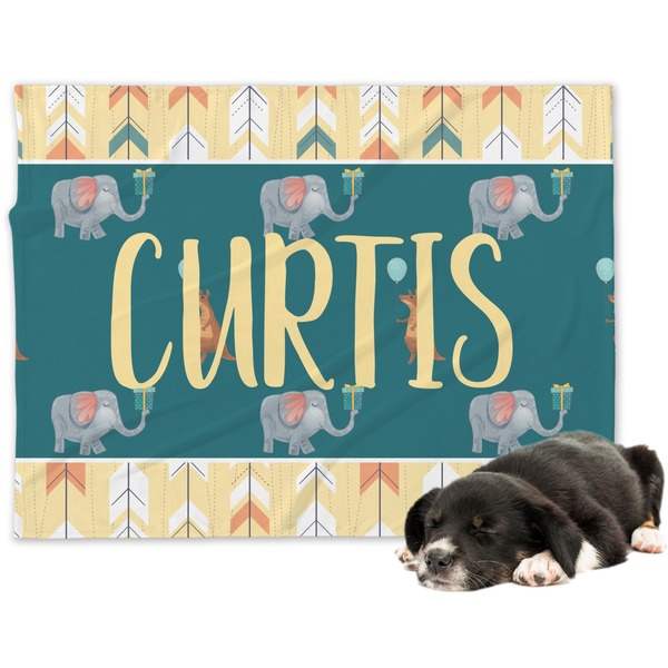 Custom Animal Friend Birthday Dog Blanket (Personalized)