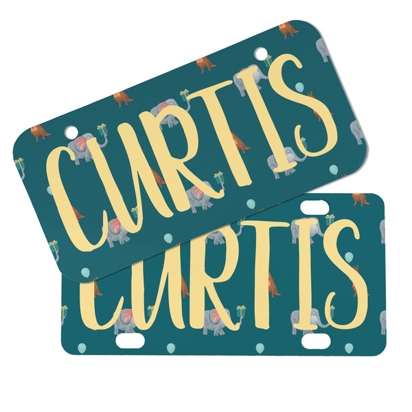 Animal Friend Birthday Mini License Plates - MAIN (4 and 2 Holes)