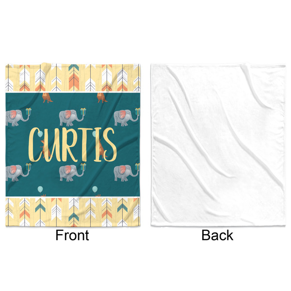 Animal Friend Birthday Minky Blanket - 50"x60" - Single Sided - Front & Back