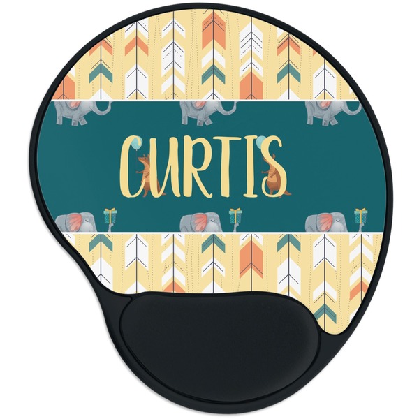 Custom Animal Friend Birthday Mouse Pad with Wrist Support