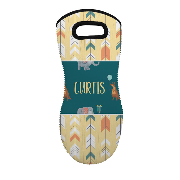 Custom Animal Friend Birthday Neoprene Oven Mitt w/ Name or Text