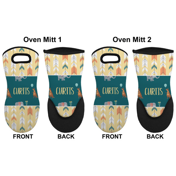 Animal Friend Birthday Neoprene Oven Mitt - Set of 2 - Approval