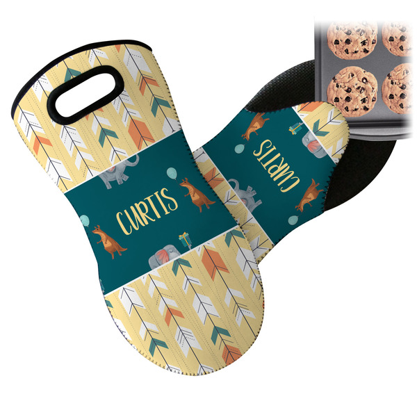 Animal Friend Birthday Neoprene Oven Mitt