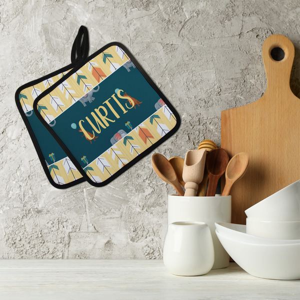 Animal Friend Birthday Neoprene Pot Holder - Set of 2  LIFESTYLE