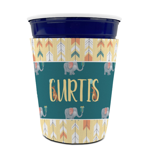 Animal Friend Birthday Party Cup Sleeves - without bottom - FRONT (on cup)