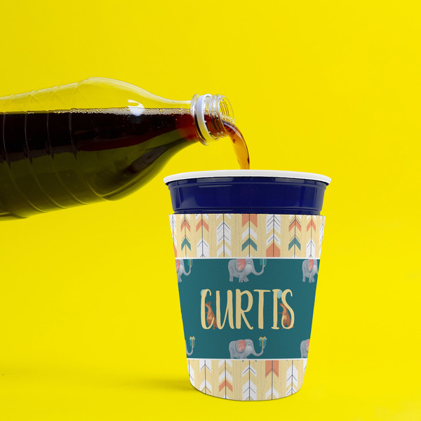 Animal Friend Birthday Party Cup Sleeves - without bottom - Lifestyle