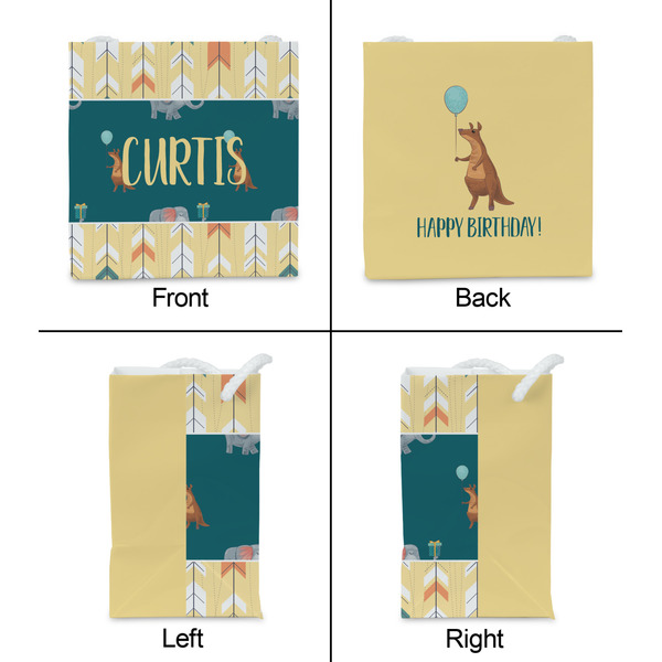 Animal Friend Birthday Party Favor Gift Bag - Matte - Approval