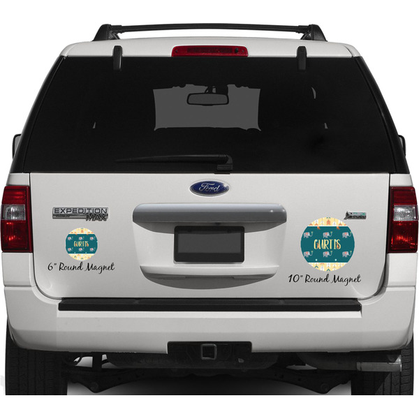 Animal Friend Birthday Personalized Car Magnets on Ford Explorer