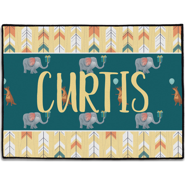 Custom Animal Friend Birthday Door Mat (Personalized)