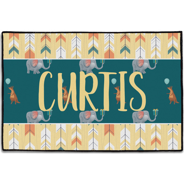 Animal Friend Birthday Personalized Door Mat - 36x24 (APPROVAL)