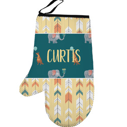 Animal Friend Birthday Left Oven Mitt (Personalized)