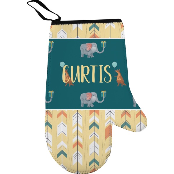 Animal Friend Birthday Personalized Oven Mitt