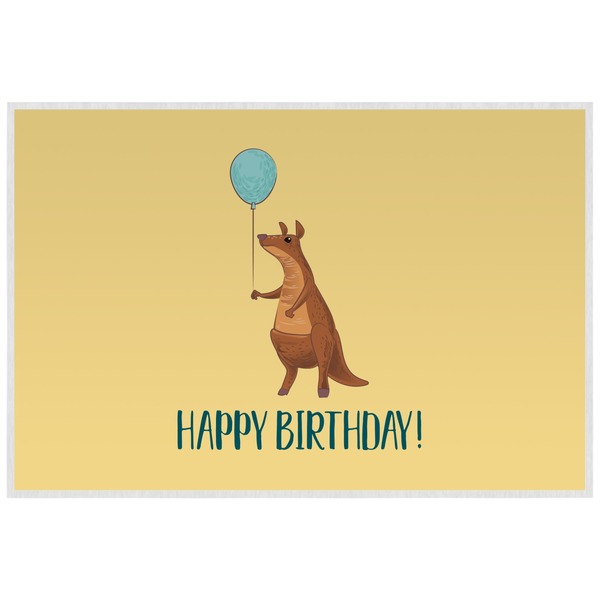 Animal Friend Birthday Personalized Placemat (Back)