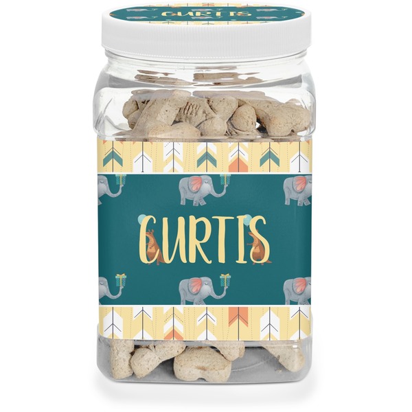 Custom Animal Friend Birthday Dog Treat Jar (Personalized)