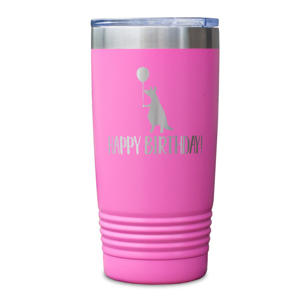 Animal Friend Birthday Pink Polar Camel Tumbler - 20oz - Single Sided - Approval