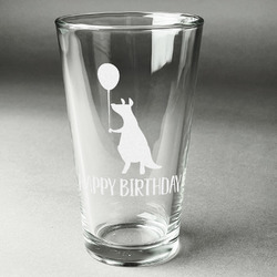 Animal Friend Birthday Pint Glass - Engraved (Single) (Personalized)