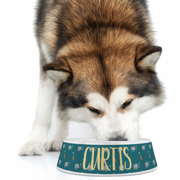 Animal Friend Birthday Plastic Pet Bowls - Large - LIFESTYLE