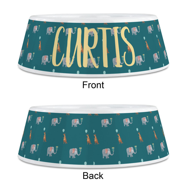 Animal Friend Birthday Plastic Pet Bowls - Medium - APPROVAL