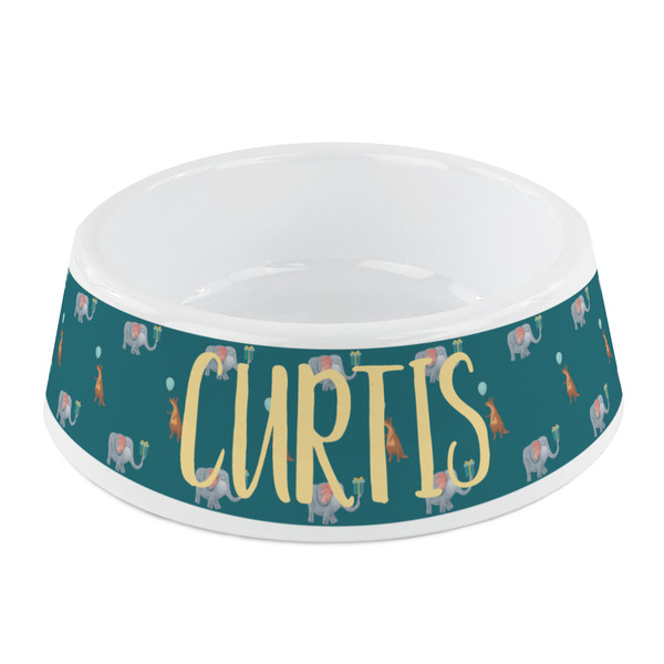 Custom Animal Friend Birthday Plastic Dog Bowl - Small (Personalized)