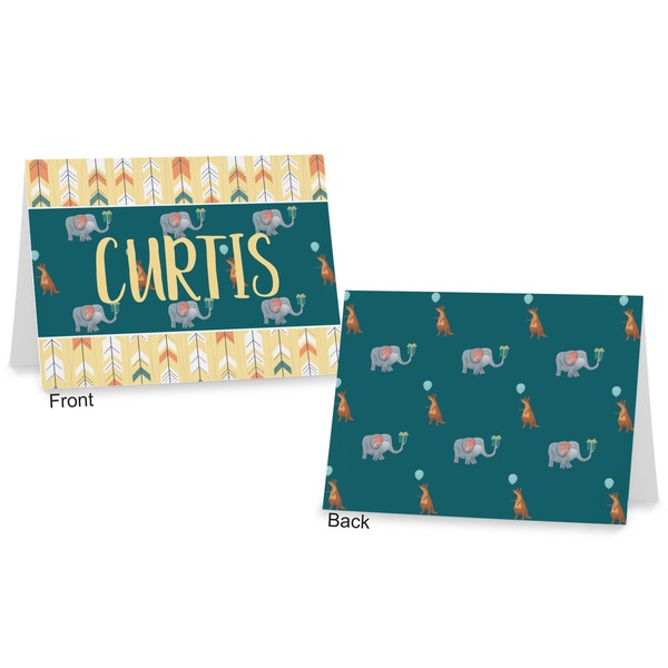 Animal Friend Birthday Postcard - Front and Back