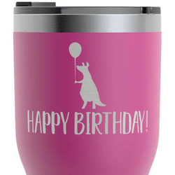 Animal Friend Birthday RTIC Tumbler - Magenta - Laser Engraved - Single-Sided (Personalized)
